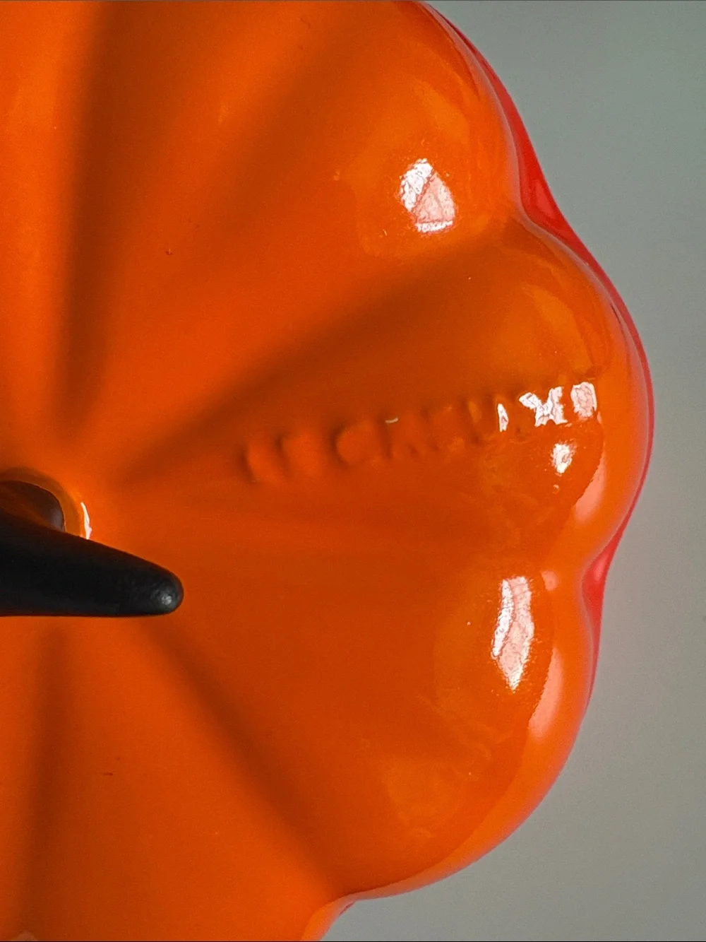 Le Creuset Stoneware Mini Pumpkin Cocotte Casserole Dish with Lid - Flame Orange
